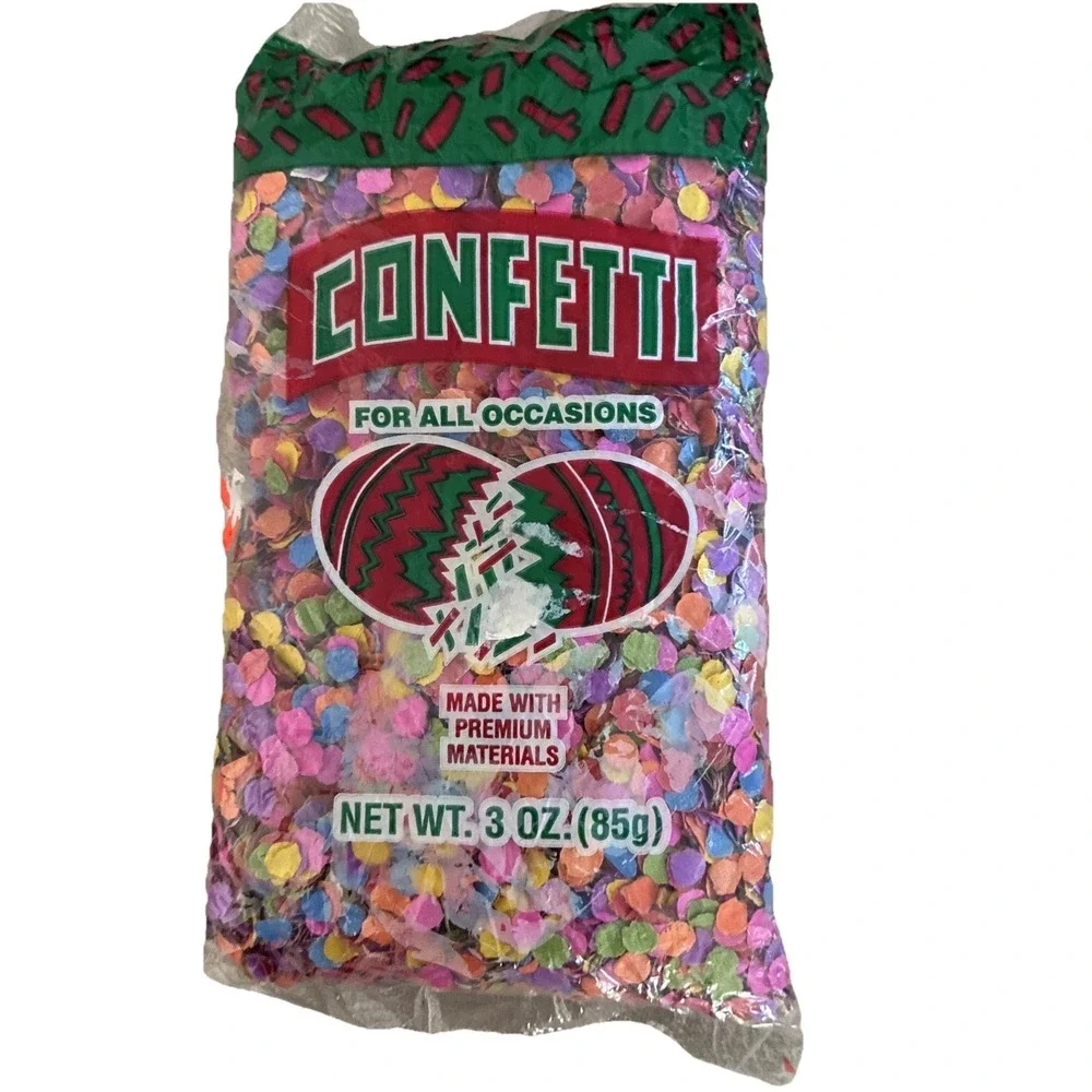 Confetti Multicolor‎ Pastel 3 oz All-Occasion Cascarones Easter Baskets Vintage